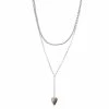 Simply Vera Vera Wang Silver Tone Heart Y Necklace