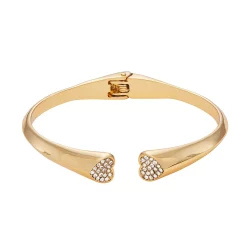 Simply Vera Vera Wang Pave Heart Hinge Bracelet