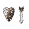 Simply Vera Vera Wang Silver Tone Heart and Arrow Mismatched Earrings -SIMPLY VERA VERA WANG Sales 5896167