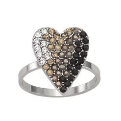 Simply Vera Vera Wang Pave Heart Ring