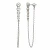 Simply Vera Vera Wang Silver Tone Linear Front Back Earrings -SIMPLY VERA VERA WANG Sales 5896342