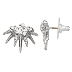 Simply Vera Vera Wang Silver Tone Starburst Stud Earrings