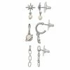 Simply Vera Vera Wang Silver Tone Galaxy Drop Earring Set -SIMPLY VERA VERA WANG Sales 5896352
