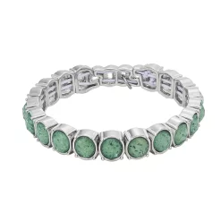 Simply Vera Vera Wang Green Stone Stretch Bracelet
