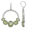 Simply Vera Vera Wang Silver-Tone Green Stone Drop Earrings -SIMPLY VERA VERA WANG Sales 5896487