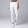 Women's Simply Vera Vera Wang Mid-Rise Shaping Denim Ankle Leggings 2 Women's Simply Vera Vera Wang Mid-Rise Shaping Denim Ankle Leggings -SIMPLY VERA VERA WANG Sales 5900852 White