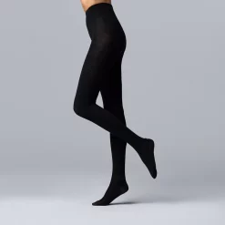 SIMPLY VERA VERA WANG Sales 18 Women's Simply Vera Vera Wang Cotton Diamond Sweater Tights