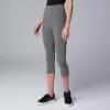 Women's Simply Vera Vera Wang High Rise Cotton Shaping Capri Leggings