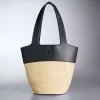 Simply Vera Vera Wang Modern Straw Tote Bag 2 Simply Vera Vera Wang Modern Straw Tote Bag -SIMPLY VERA VERA WANG Sales 5918250 Natural Black Straw