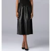Women's Simply Vera Vera Wang Faux-Leather Midi Skirt