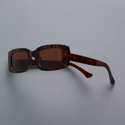 Women's Simply Vera Vera Wang Evalina Small Rectangle 24mm Sunglasses -SIMPLY VERA VERA WANG Sales 5988622 Tort Brown Lens